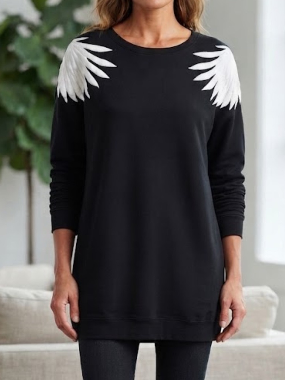 Vintage QJB 798‎ Black Dress or Long Shirt